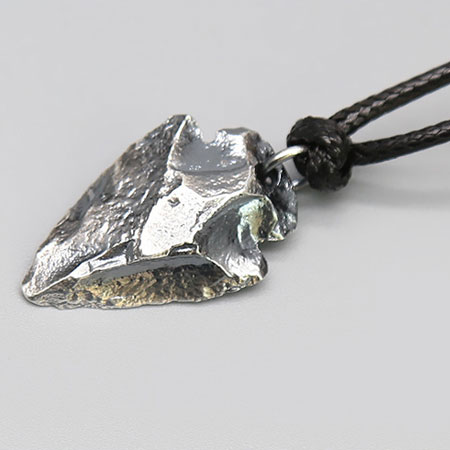 Arrowhead Necklace for Guys in Sterling Silver