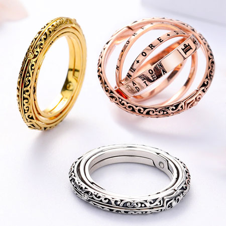 Astronomical Sphere Ring Sterling Silver Antique for Men and Women