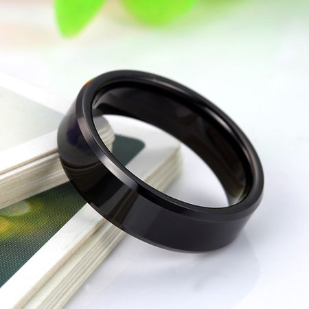 Black Wedding Bands for Him and Her