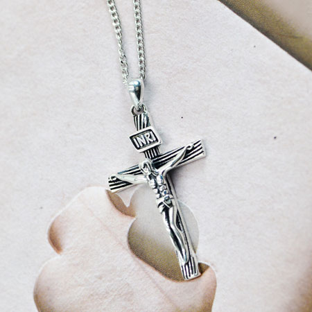 Blessed Cross Necklace, Words of Life Sterling Silver Pendant Necklace –  Logos Trading Post Wholesale