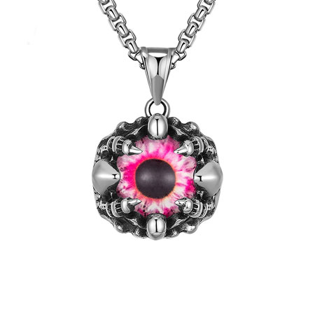 Cheap Evil Eye Necklace Red Blue Green Yellow Titanium Steel