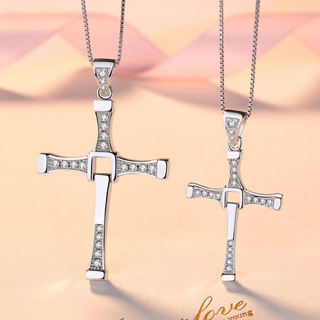 Cross Necklace from Fast and Furious for Couples Sterling Silver