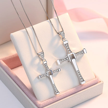 Cross Necklace from Fast and Furious for Couples Sterling Silver