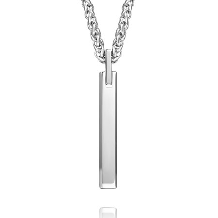 Custom Necklace for Him in Tungsten Steel