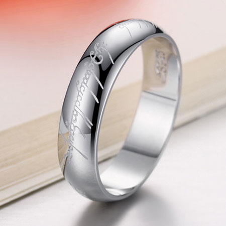 Lord of The Rings Couple Rings in Sterling Silver