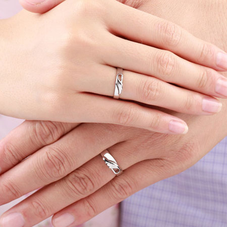 Sterling Silver Love Bands for Couples