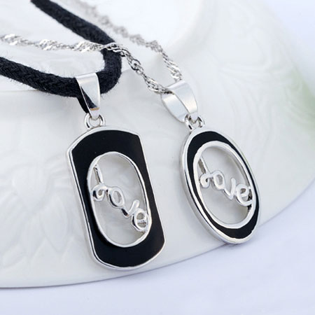Love Pendant for Couples in Sterling Silver