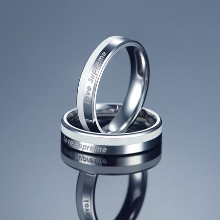 Love Supreme Couple Rings in Sterling Silver