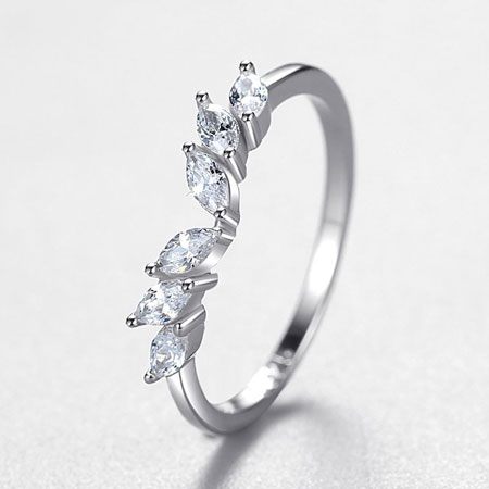 Sterling Silver Marquise Enhancer Ring