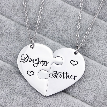 Mother and Daughter Matching Necklace Set