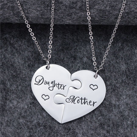 Mother and Daughter Matching Necklace Set
