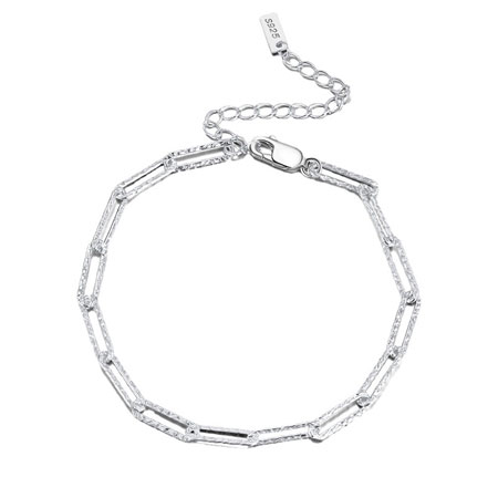 Paperclip Chain bracelet in Sterling Silver