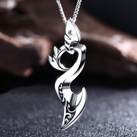 Promise Necklace for Boyfriend in 925 Sterling Silver