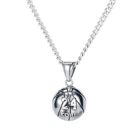 Stainless Steel Basketball Necklace for Guys