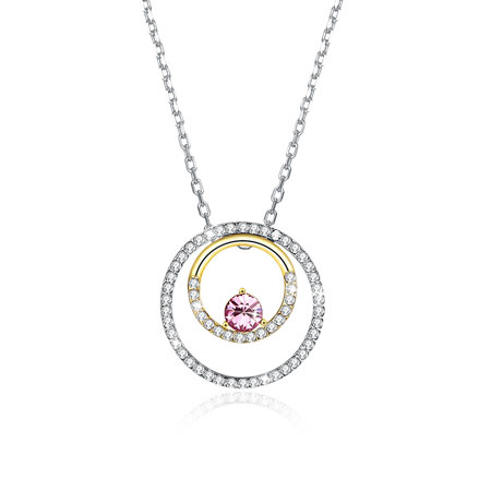 Crystal Circles Necklace
