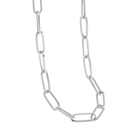 Sterling Silver Paperclip Chain Necklace