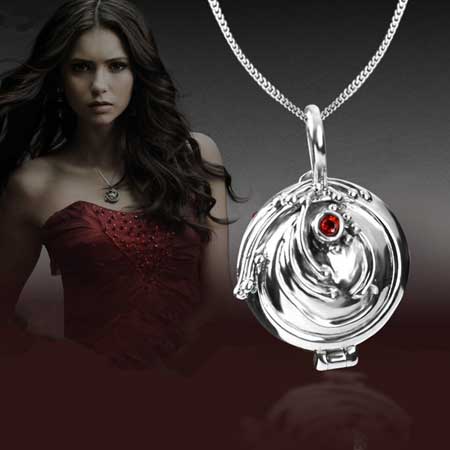 The Vampire Diaries Merchandise, 100 Pcs Vampire Diaries Stickers,  Daywalking Katherine Necklace Pendant Charm Necklace Royal Blue and Elena  Gilbert Opening Vervain Pendant Necklace, and Elena S price in UAE | Amazon
