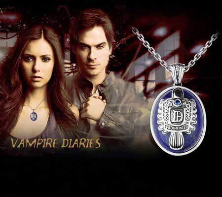 The Vampire Diaries Necklace Damon Daylight Pendant Sterling Silver