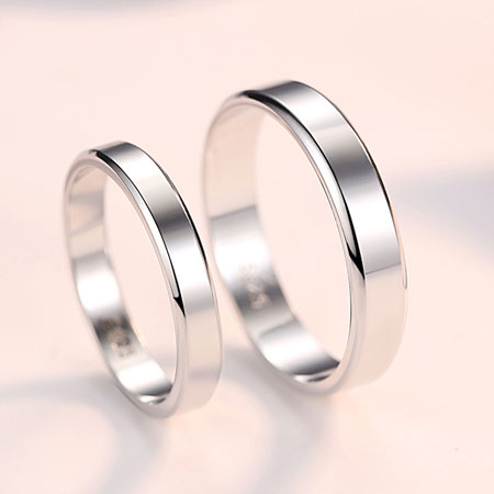 Unique Wedding Band Sets for Couples in Sterling Silver